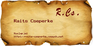 Raits Cseperke névjegykártya